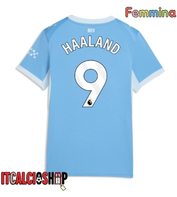 Manchester City Erling Haaland #9 Prima Maglia Femmina 2026-27 Manica Corta Manchester City Erling Haaland #9 Prima Maglia Femmina 2026-27 Manica Corta